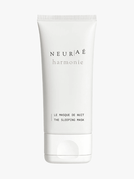 Neuraé Harmonie The Sleeping Mask in branded tube component on a light gray background