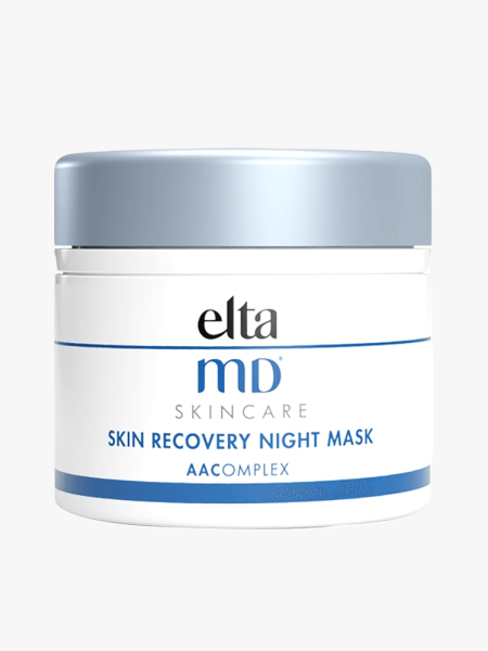 EltaMD Skin Recovery Night Mask in branded component on a light gray background
